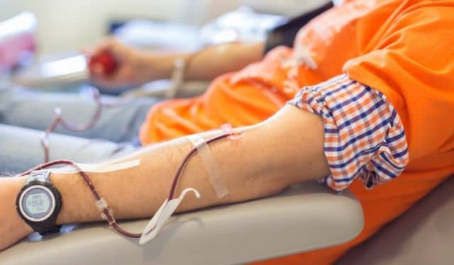 Blood donations accepted in Monasterevin this afternoon (file photo) to 8pm
