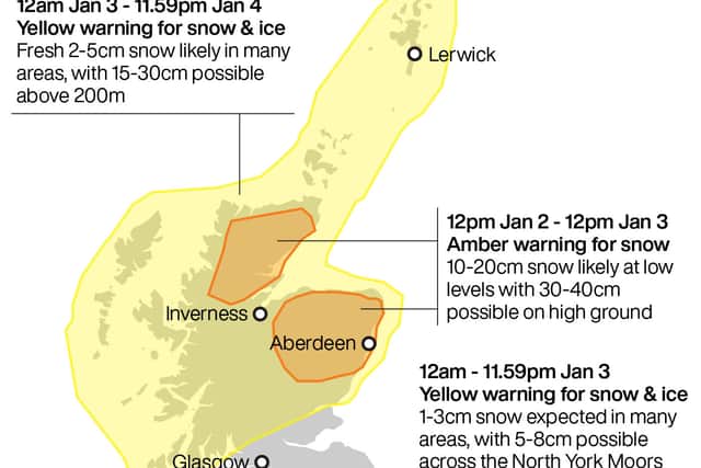 Snow and ice expected to bring travel disruption ahead of amber weather ...