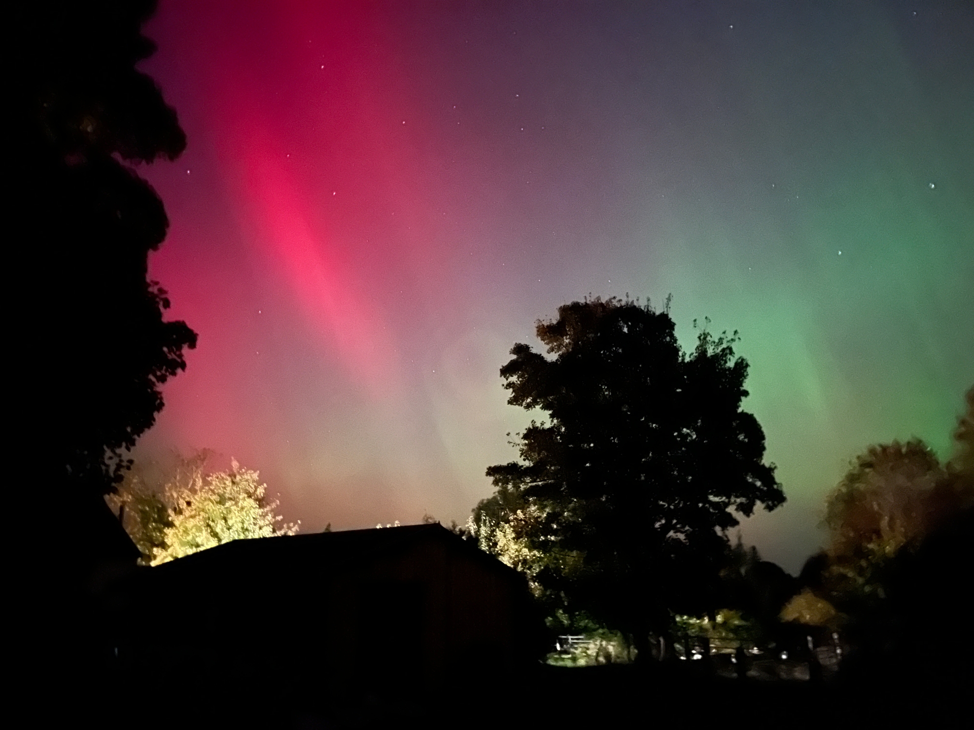 Example of the Northern Lights in October 2024, Photo by Sadhbh Leahy