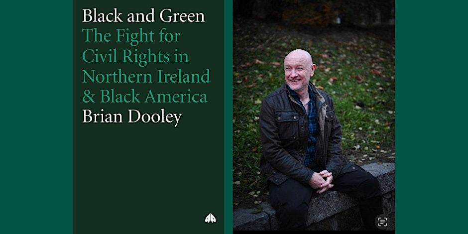Author of 'Black and Green: The Fight for Civil Rights in Northern ireland and Black America' in Derry.