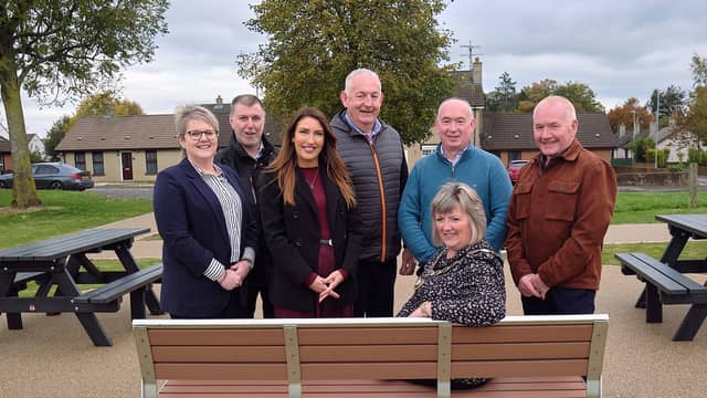 Chair Cllr. Frances Burton, Avril Sharkey (DfC), Gerard Treacy (Rural Affairs TRPSI Health and Wellbeing Head of Branch, Cllrs Brian McGuigan, Córa Corry, Paddy Kelly and Sean McPeake