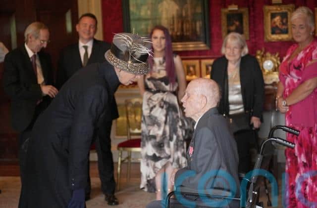 Anne told him: “Thank you for telling your story and thank you for helping other people and being the founding member of REME (the Corps of Royal Electrical and Mechanical Engineers).”