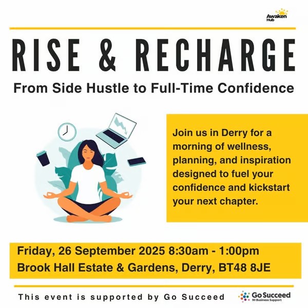 AwakenHub 'Rise & Recharge' event in Derry for women entrepreneurs