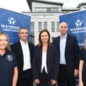 Pictured at the launch of the enterprise partnership between the Waterside Credit Union and the North West Business Complex at Skeoge.