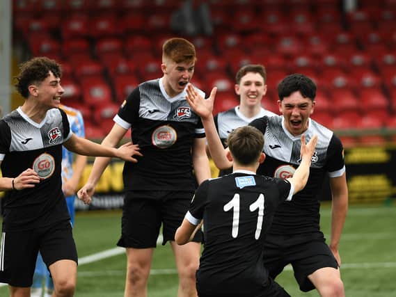 Maiden City U16s defeated Atlantic at the Brandywell to win last year’s U16 trophy.