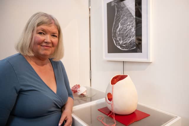 Beverley McGaughey from Castlerock, a talented art graduate at NWRC.