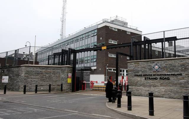 Strand Road PSNI station.
