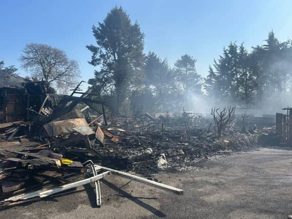 Claudy Cycles has been reduced to ash following this morning's fire.
