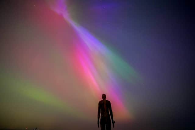 The G5 geomagnetic storm, which is considered extreme and the strongest level of solar storm, hit Earth on Thursday. The cause of this storm was a “large, complex” sunspot cluster, 17 times the diameter of the Earth, according to the NOAA.