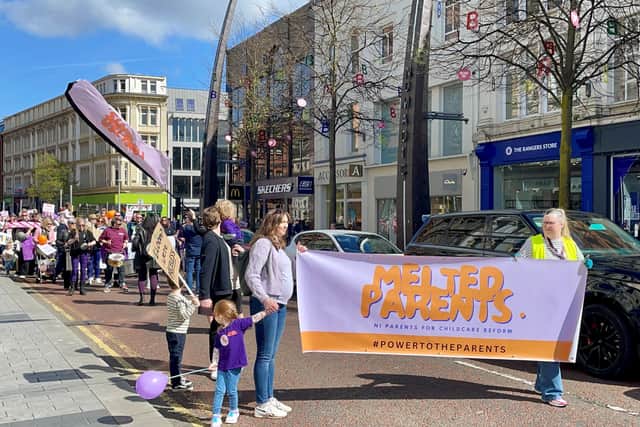 She added: “Today, parents have joined to use our voice to tell the Executive enough is enough. No more warm words – we need action now.