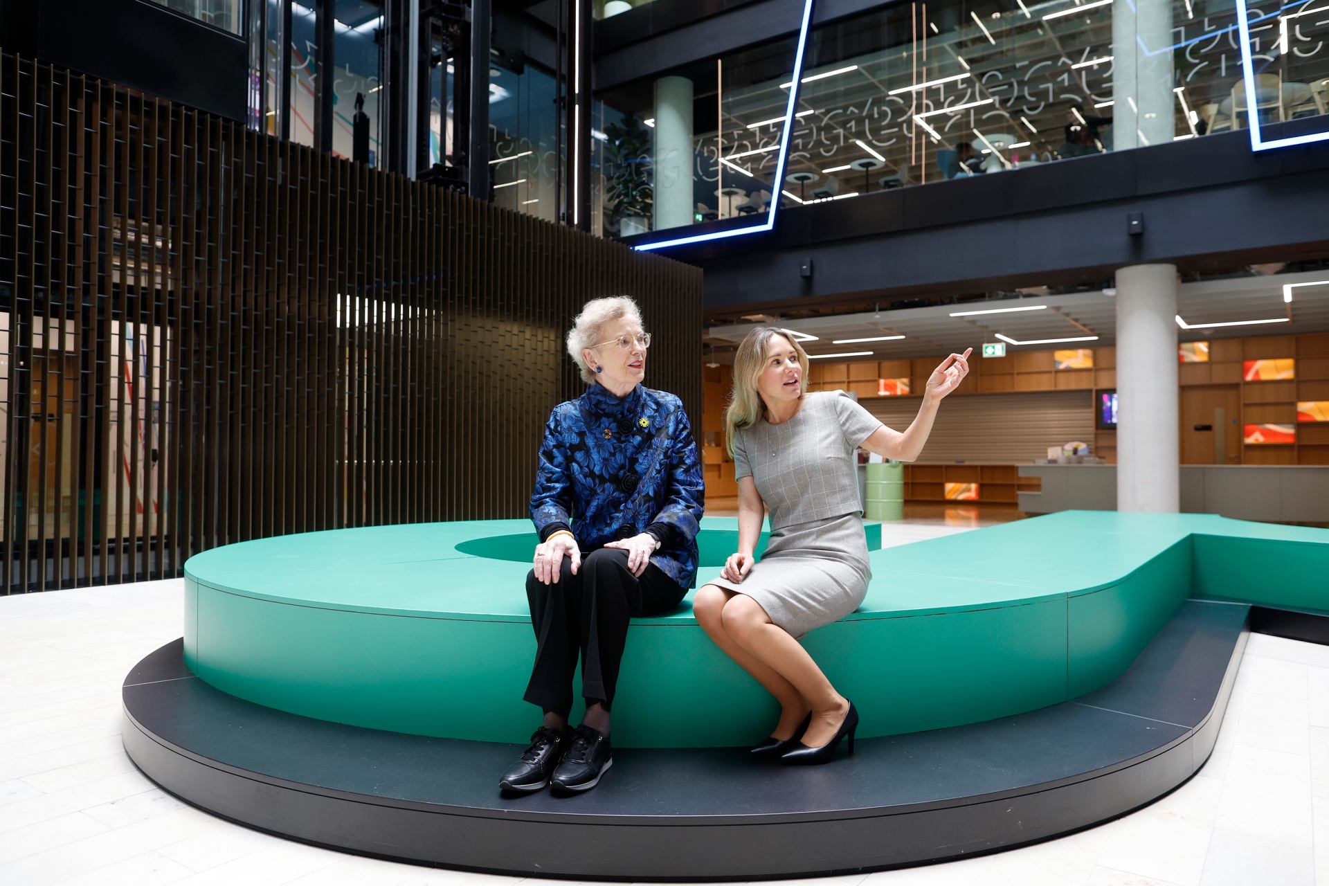 Former President of Ireland Mary Robinson and Susan Moss, Head of Public Policy and Government Relations | Picture: Julien Behal