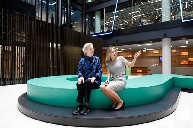 Former President of Ireland Mary Robinson and Susan Moss, Head of Public Policy and Government Relations | Picture: Julien Behal