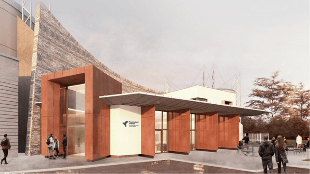 Artist’s impression for the redevelopment and extension of the Gasyard Centre in Derry’s Bogside.