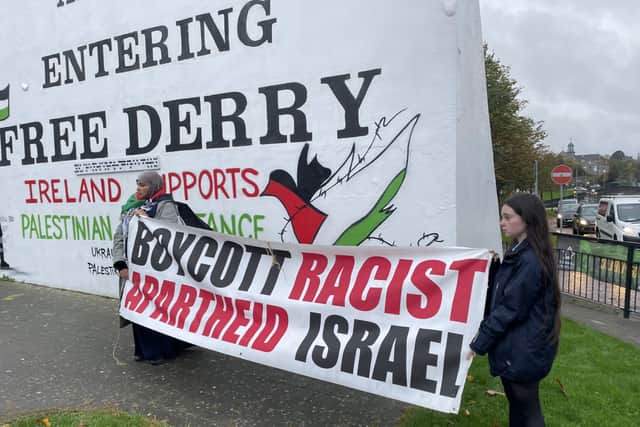 Derry protest demanding end to Israeli attacks on Gaza