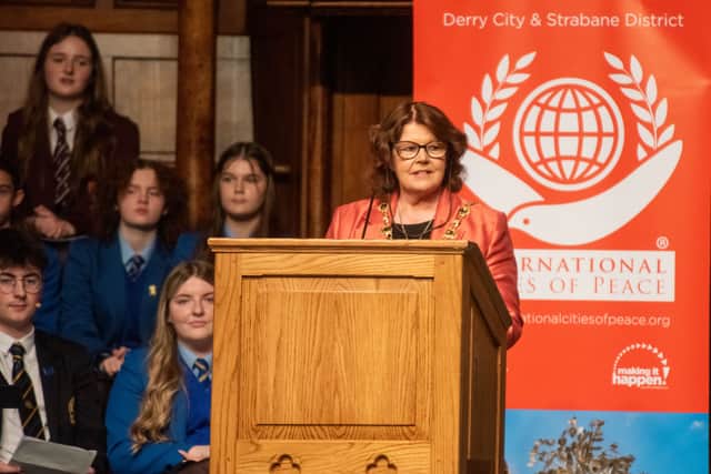 “I'm very humbled to be with everyone today because the work has already been done. The International Cities of Peace is like a 'freeze frame' of today,” he said.