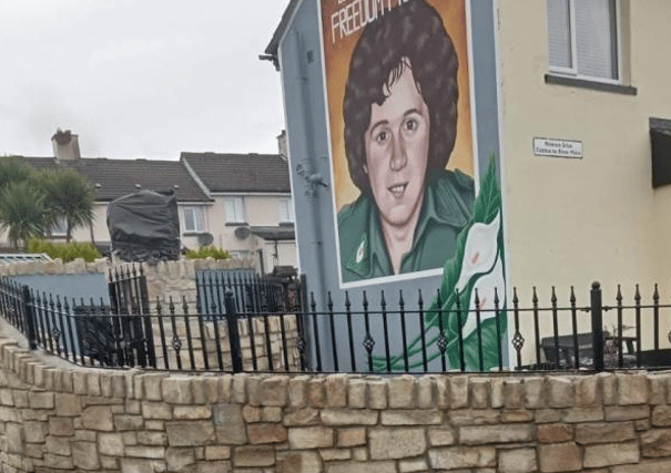 George McBrearty commemoration in Creggan Tribute Garden.