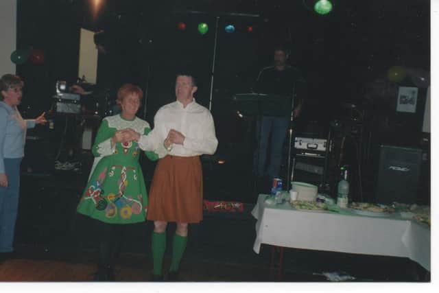 “Mammy used yards of nylon net to make bows,” said Bridie. “I would have made the feis frocks and embroidered them too. When Helena won her first solo dance, I had made her frock. It was blue and deep burgundy. We put the win down to her new dress.