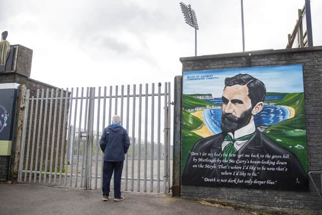 The last projected build cost for Casement Park stadium was £110 million, having originally been estimated at £77.5 million when the plan was first drawn up.
