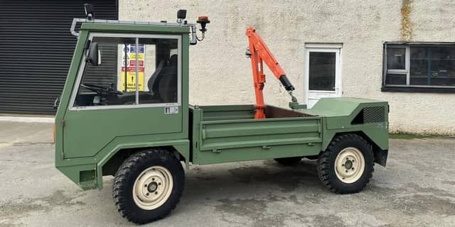 The Chico truck outside its new home in Buncrana where it was made in the 1980s