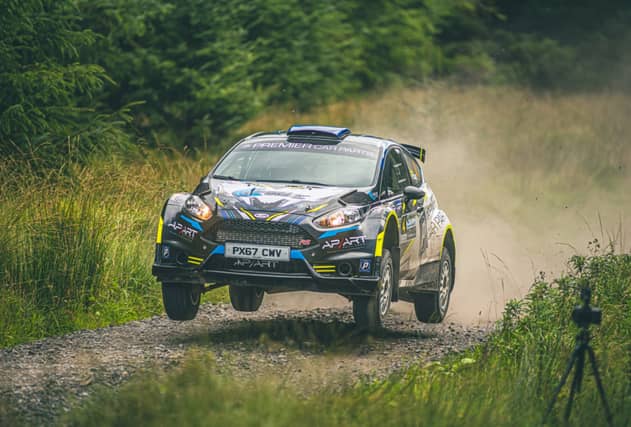 Jordan and Paul Hone lead the field away for Killarney opener of 2023 Sligo Pallets Forest Rally Championship. Photo: Cian Donnellan
