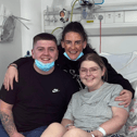 Aoife pictured with her brother Patrick and her mum Tanya