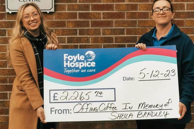 “But when she went to Foyle Hospice, it didn’t seem like a second choice, she was given the best care. We were just so overwhelmed with how attentive everyone was and how respectful and kind they were.