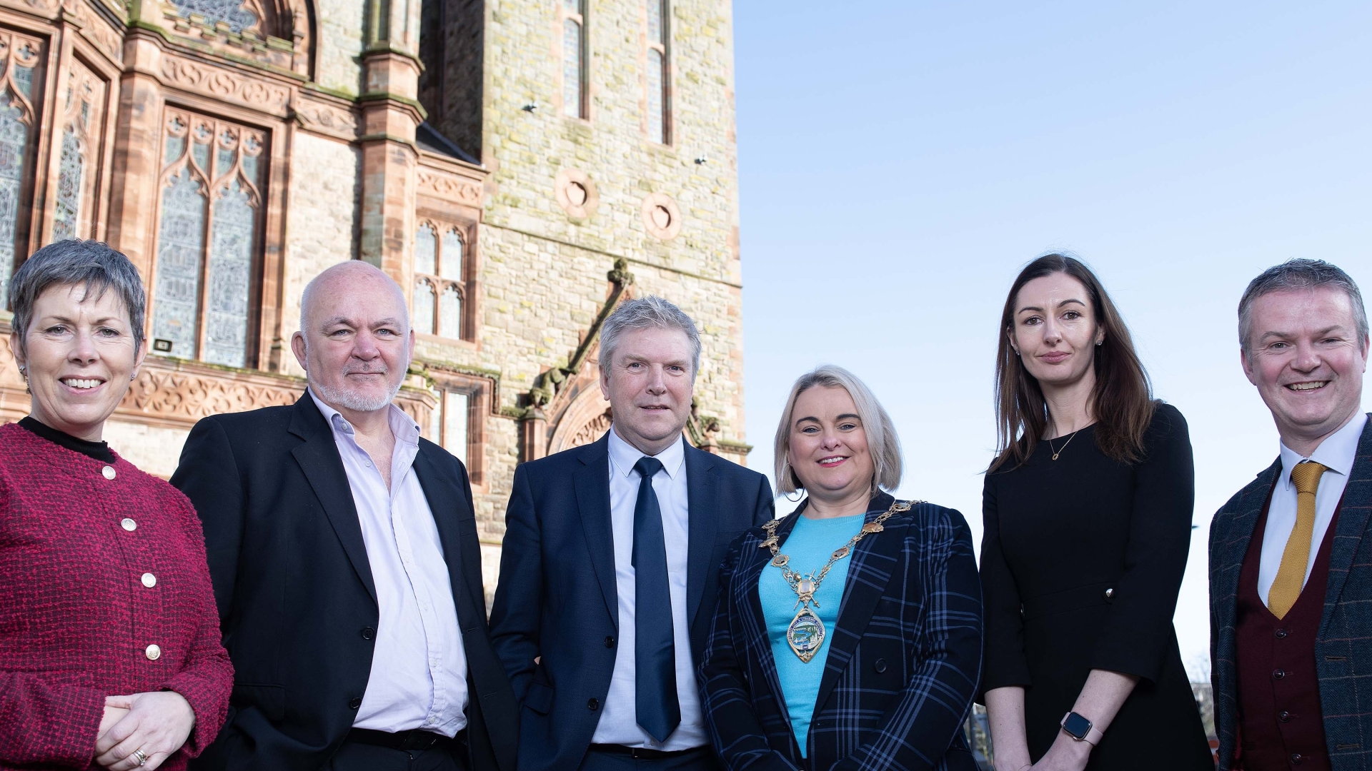 Dr Orla Flynn, President, Atlantic Technological University, Prof Liam Maguire, PVC Ulster University, Jim Livesey, VP Research & Innovation University of Galway & Dr Caroline Murphy, Limerick.
