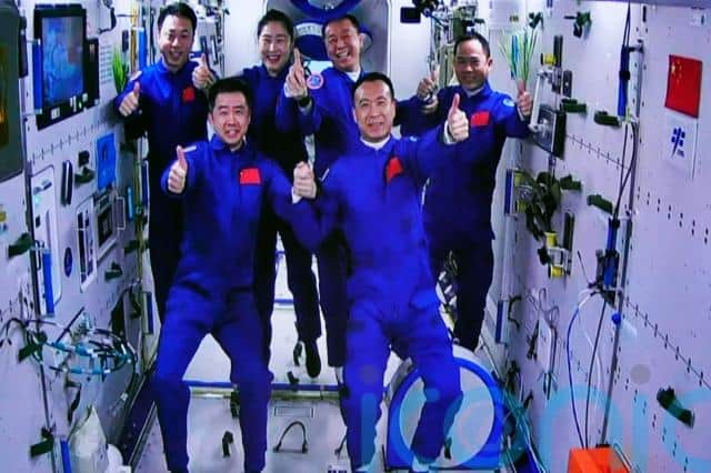 They also performed three spacewalks, beamed down a live science lecture from the station and conducted a range of experiments.