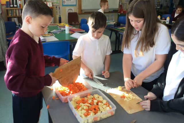 Year 7 pupils also manage their energy monitoring on a weekly basis.  If you haven't been putting your lights off, you run the risk of getting a Red bulb on your door.