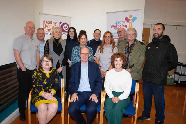 Sabrina Lynch, Programme coordinator at Old Library Trust Healthy Living Centre comments, “Delighted that we have been able to support individuals pre surgery with the Links to Wellbeing programme providing social, physical and mental wellbeing support.  Whilst people are on waiting lists for surgery it is important that they are keeping themselves well and building strength for their recovery.  Having these services accessible to people in their own communities is so important. We are delighted to have partnered with the WHSCT to deliver this vital programme.”