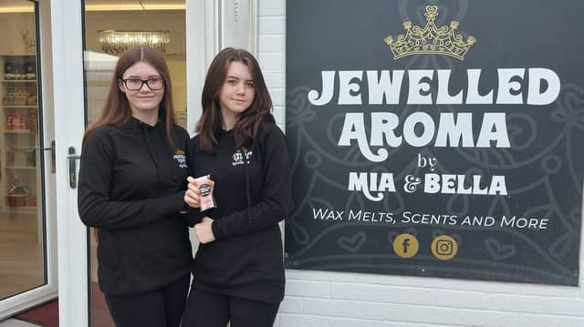 Mia and Bella in Jewelled Aroma.