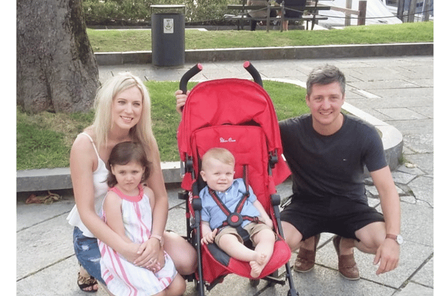 Nicola, pictured with her husband, Alan, and their two children, Amelia and Alfie, sadly passed away last year