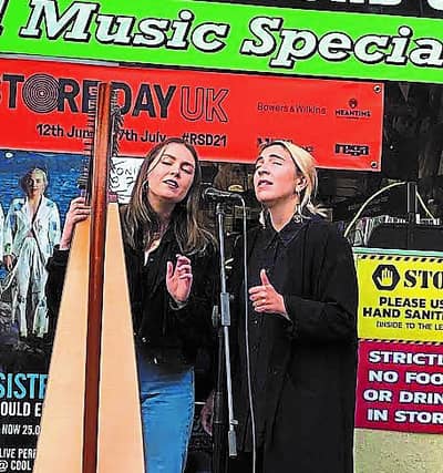 Saint Sister . . . Gemma Doherty and Morgana MacIntyre,