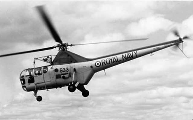 Photo of similar model Dragonfly in 1955 - Fleet Air Arms Officers Association Image.