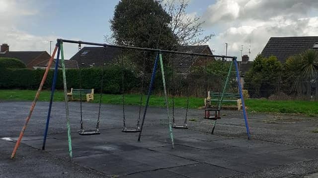 Play park bonfire site fears.