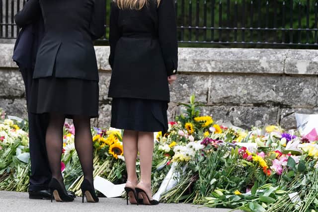 Asked by a mourner how things were, Andrew said: “We’ve been allowed one day, now we start the process of handing her on.”