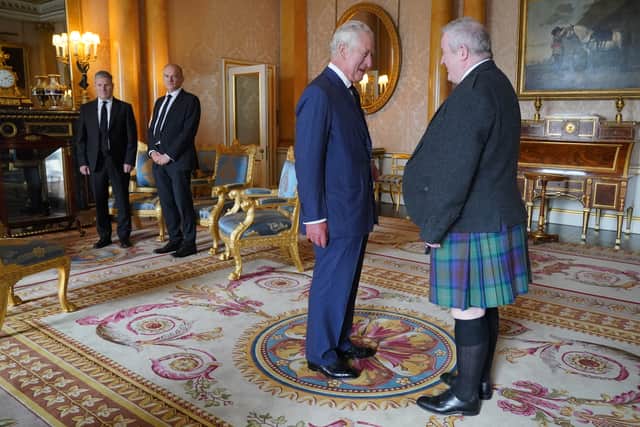 The King was soon back to official duties, hosting audiences with Prime Minister Liz Truss and her Cabinet and then meeting the leaders of the opposition parties, including Sir Keir Starmer, Ian Blackford and Sir Ed Davey.
