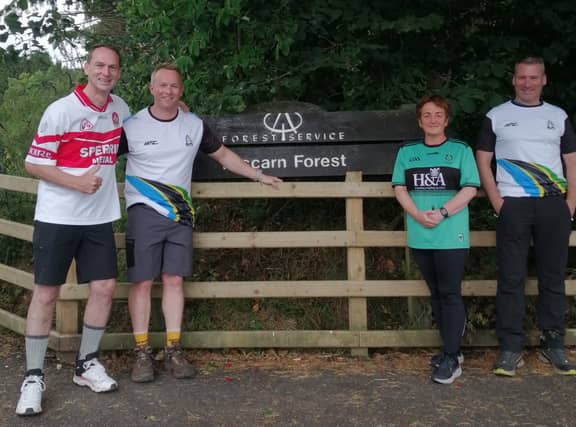 Frank Diamond, Robbie Bremner, Mary McGuigan and Tommy Hampsey, just four of the team who will take on the challenge.