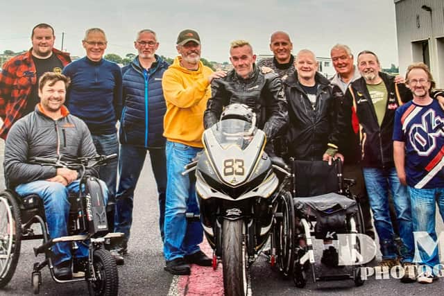 "I want to thank the NHS who I wouldn't be here without them. The Housing Executive for all they've done to modify my bungalow to suit my needs. "Everyone who helped me in my recovery and got me back on the bike. Biking is everything to me so to get that back when it seemed impossible means so much to me."