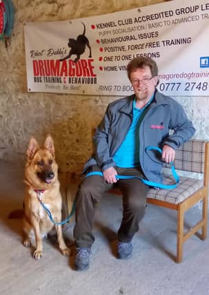 Above - Robert Duddy and his dog training business have been shortlisted for the top award.