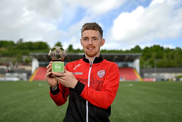 Jamie McGonigle has been named the SSE Airtricity/Soccer Writers Ireland Player of the Month for April.