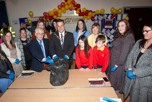 The former pupils enjoyed meeting up with their Year Six now-retired teacher Peter Heaney, who came up with the idea of the capsule in 1997.