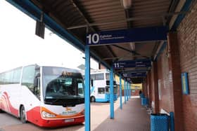 The man was arrested at the local bus station.