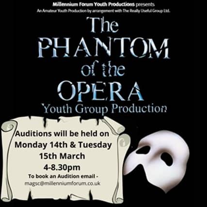 Anyone aged between 14 and 20 who fancies themselves as a singer, actor and dancer are welcome to audition at the Forum
