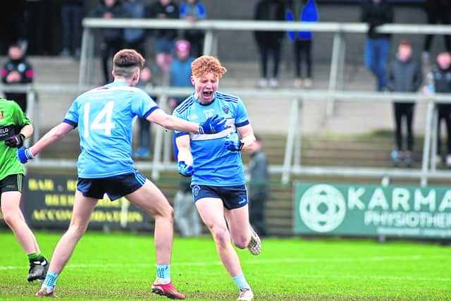 “Then we hit a few wides, but at half time we talked about calming down and making sure we were striking through the ball,” said McEvoy who used Kilcoo’s win over Kilmacud Crokes as an example of how important goals are.