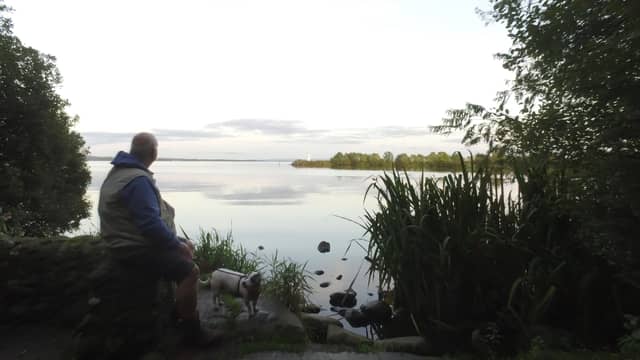 Enjoying the view from Ballyronan Wood, where work has started to improve visitor experience at the site.