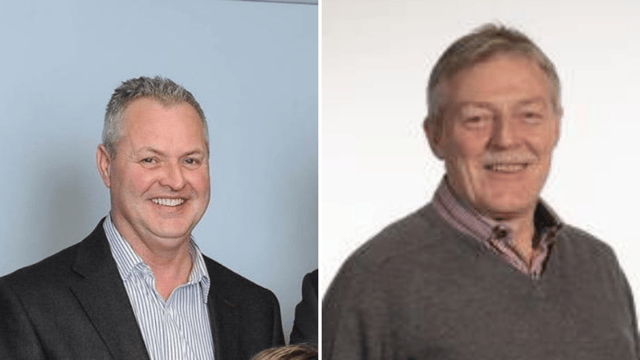 Cllrs Paul McLean and Walter Cuddy.