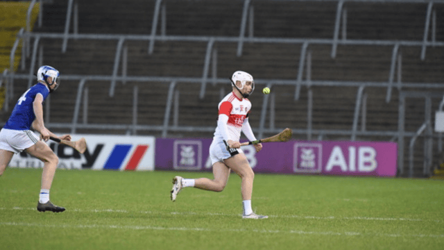 Tim Rankin heading for goal. Pic by Seamus McQuillan.