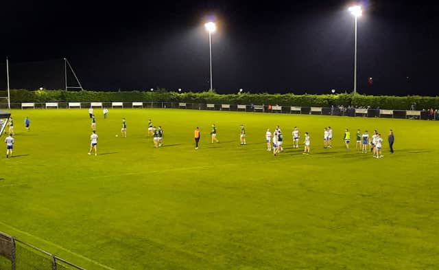 Newbridge beat Ballinderry at Shamrock Park on Thursday night.