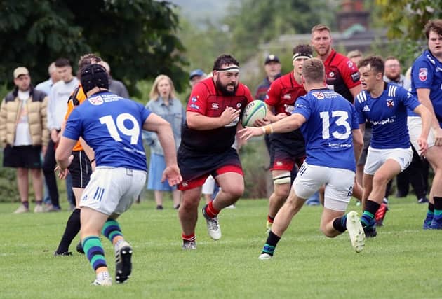 Action from Rainey's defeat to QUB. (Pic: Charles Henderson)